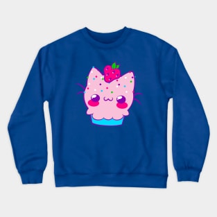 Cupcake Cat Crewneck Sweatshirt